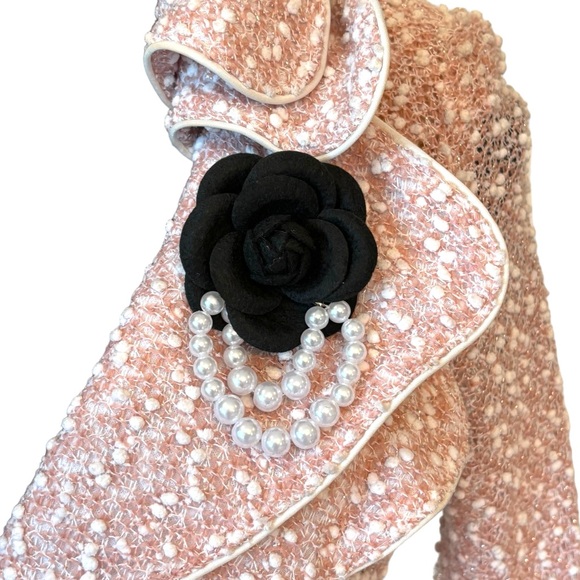 🎁 Draping Pearl Flower Brooch Pin - Picture 10 of 12